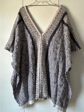 M. Rena Hobo Knit Poncho Tunic Sweater